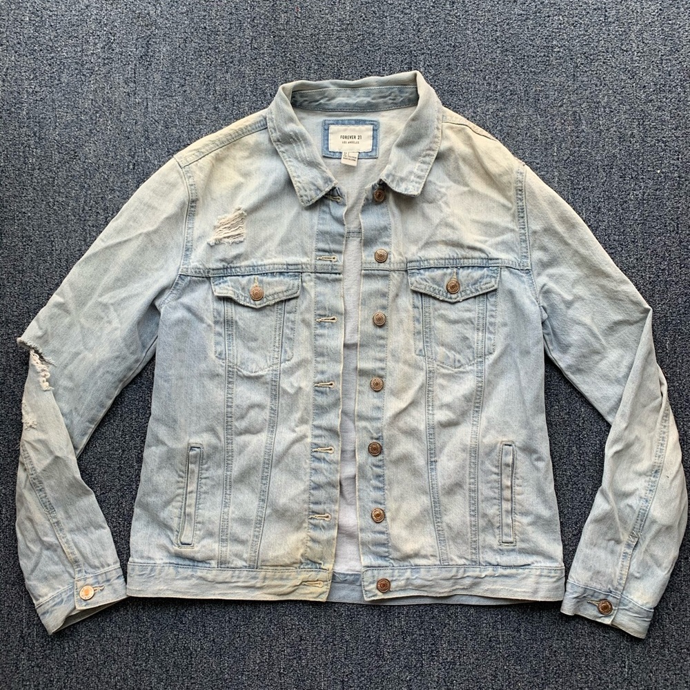 Distressed Jean jacket